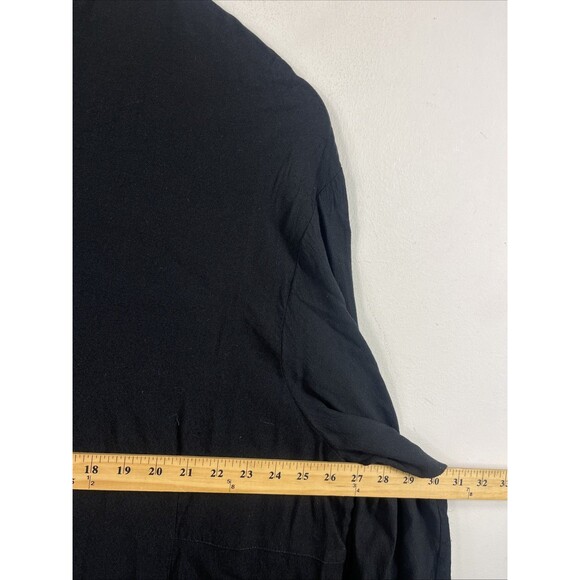 J. Jill Women's Sz 4X Black Button-Down Tunic Shirt Lagenlook Soft Boho - Picture 5 of 6